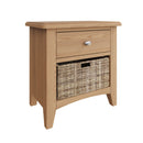 Guildford Solid Oak 1 Drawer Unit Cabinet by Lavishway | Side Tables-36665