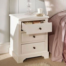 3 Drawer Solid Wood Bedside Table by Lavishway | Bedside Tables-43426