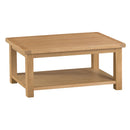 Chunky Oak Coffee Table With Satin Finish by Lavishway | Coffee Tables-32586