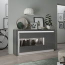 Lyon Platinum and Light Grey Wall Shelf by Lavishway | Book Shelves and Cabinets-29972