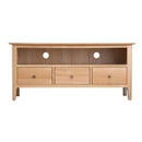 Nordic Oak Large 3 Drawers TV Unit by Lavishway | TV Units Cabinets-32238