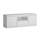 Fribo White 2 Doors Wide TV Unit by Lavishway | TV Units Cabinets-30323