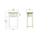 Grantham White Painted Telephone Table by Lavishway | Side Tables-31190