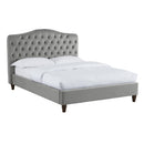 Sorrento Contemporary Grey Fabric Bed by Lavishway | Fabric Beds-37585