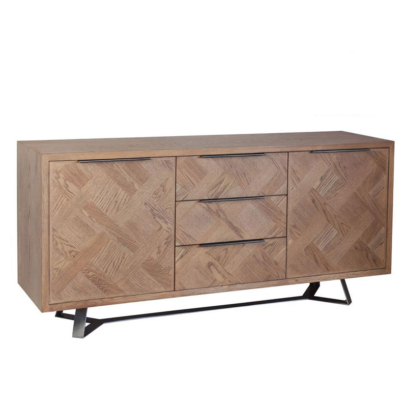 Hamsterley Industrial Solid Wood Sideboard by Lavishway | Recommended-35852