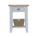 Tattershall Oak Top Grey Telephone Table by Lavishway | Side Tables-33076