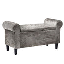 Highgrove Velvet Ottoman Bench by Lavishway | Benches & Storage Benches-35654