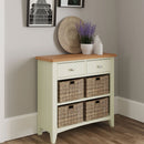 Grantham Oak Top 2 Drawer Cabinet Unit by Lavishway | Hallway Cabinets-37030