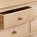 Nordic Oak 6 Drawers Extra Large Sideboard by Lavishway | Sideboards-32342
