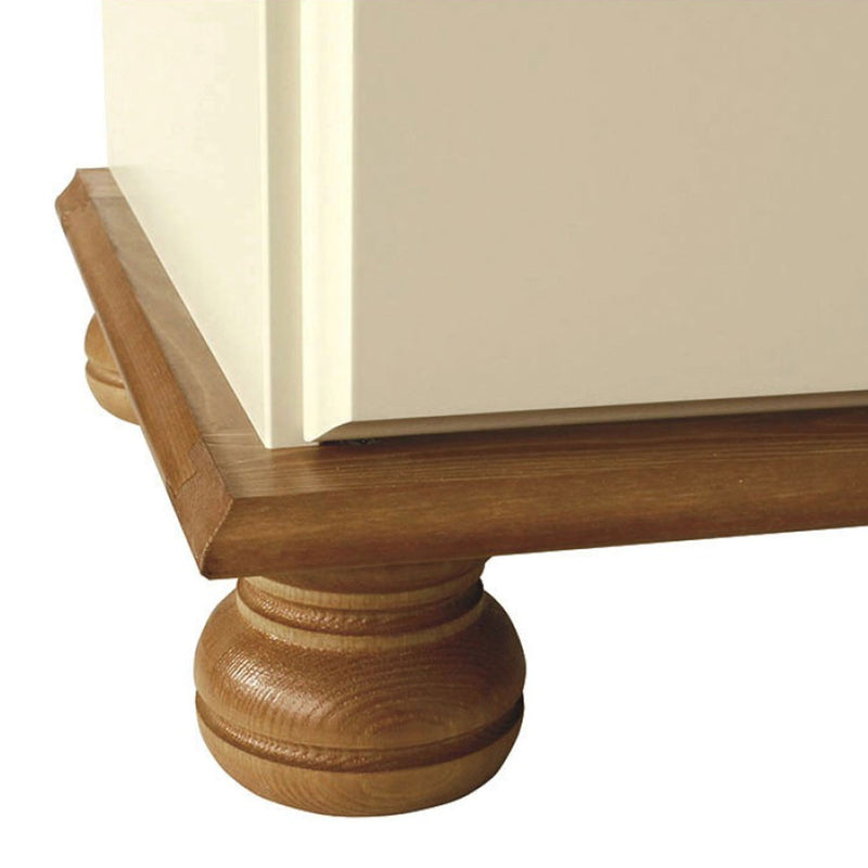 Copenhagen Cream 4 Drawers Dressing Table by Lavishway | Dressing Tables-30169