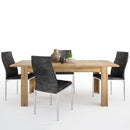 Cortina Extendable Dining Table with 4 Chairs by Lavishway | Dining Table Set-30609