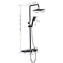 Wall Mounted Shower Set With Storage Bar by Lavishway | Shower Faucets-49310