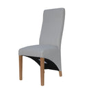 Wave Back Natural Comfy Dining Chair Set of 2 by Lavishway | Dining Chairs-36147