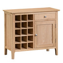 Nordic Oak Single Door Wine Cabinet by Lavishway | Wine Racks-32162