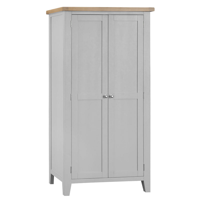 Tattershall Oak Top Full Hanging Wardrobe by Lavishway | Wardrobe-35996