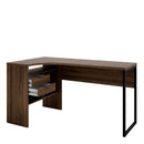 Function Plus Walnut 2 Drawers Corner Desk by Lavishway | Desk Pedestals-29654