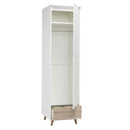 Stockholm Matt White 1 Door Wardrobe by Lavishway | Wardrobe-35706