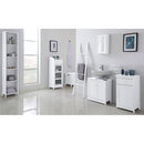 Alaska White Wooden 2 Doors Vanity Unit by Lavishway | Cupboards & Cabinets-30862