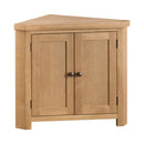 Chunky Oak Solid Wood Corner Cabinet by Lavishway | Cupboards & Cabinets-32589