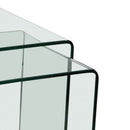 Azurro Clear Glass Nest Of 2 Tables by Lavishway | Nest of Tables-30763