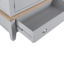 Tattershall Oak Top Large Wardrobe in Grey by Lavishway | Wardrobe-33000