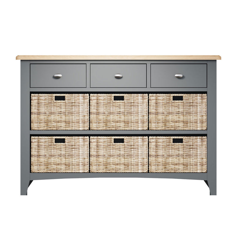 Grantham 3 Drawer 6 Basket Unit Cabinet by Lavishway | Hallway Cabinets-36827