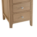 Nordic Oak Large 3 Drawers Bedside Cabinet by Lavishway | Bedside Tables-32263