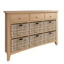 Guildford Solid Oak 3 Drawers Cabinet by Lavishway | Hallway Cabinets-32051