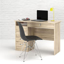 Function Plus Oak Finish 5 Drawers Desk by Lavishway | Desk Pedestals-29589