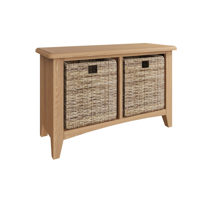 Guildford Solid Oak Hall Bench by Lavishway | Benches & Storage Benches-32035
