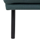 Larvik Fabric 2 Seater Sofa with Black Legs by Lavishway | Fabric Sofas-30350