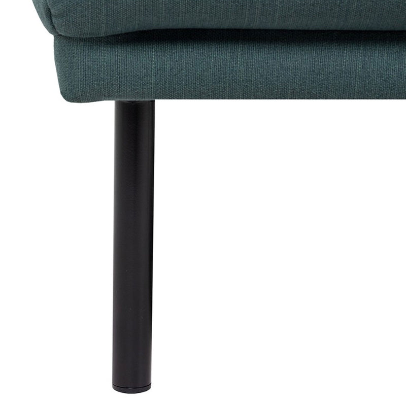 Larvik Fabric 2 Seater Sofa with Black Legs by Lavishway | Fabric Sofas-30350