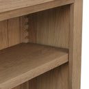 Heirloom Solid Oak 2 Wicker Storage Bookcase by Lavishway | Book Shelves and Cabinets-35893