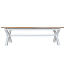 Tattershall Oak Cross Extending White Table by Lavishway | Dining Tables-33133