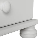 Copenhagen White 4 Drawers Dressing Table by Lavishway | Dressing Tables-30178