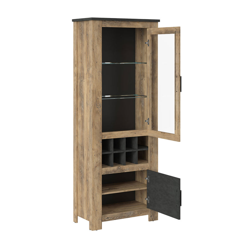 Rapallo 2 Doors Display Cabinet Wine Rack by Lavishway | Wine Racks-29342