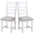Tattershall Fabric Seat Dining Chair Set of 2 by Lavishway | Dining Chairs-32900