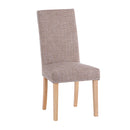 Tweed Studded Fabric Dining Chair Set of 2 by Lavishway | Dining Chairs-30753
