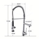 Commercial Style Pull Out Sprayer Kitchen Tap by Lavishway | Kitchen Faucets-48659