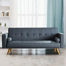 Linen Fabric Upholstered Sofa Bed by Lavishway | Fabric Sofas-40868