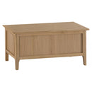 Nordic Classic Style Oak Blanket Box by Lavishway | Benches & Storage Benches-32317