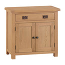 Chunky Oak 2 Doors 1 Drawer Wooden Sideboard by Lavishway | Sideboards-32552