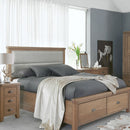 Heirloom Oak Finish 3 Drawers Bedside Cabinet by Lavishway | Bedside Tables-32440