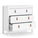Barcelona White 3 Chest Of Drawers by Lavishway | Chest Of Drawers-29830