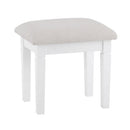 Swallow White Dressing Table Stool by Lavishway | Dressing Table Stools-31597