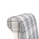 Cappuccino Check Dining Chair - Set of 2 by Lavishway | Dining Chairs-36205