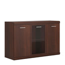 Imperial Dark Mahogany 3 Doors Glazed Sideboard