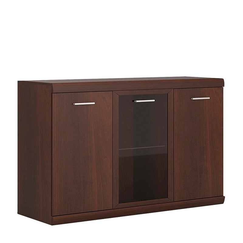 Imperial Dark Mahogany 3 Doors Glazed Sideboard
