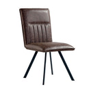 Contemporary Faux Leather Brown Dining Chair by Lavishway | Dining Chairs-32894