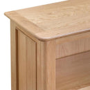 Nordic Classic Oak Wide Bookcase by Lavishway | Book Shelves and Cabinets-32175